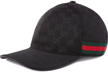 Casquette en toile noir GG